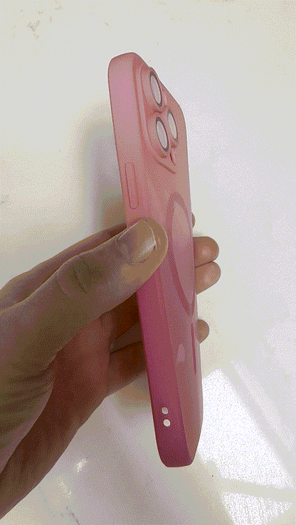 Coque de téléphone magnétique de luxe à dégradé de couleur pour iPhone, avec protection d'objectif